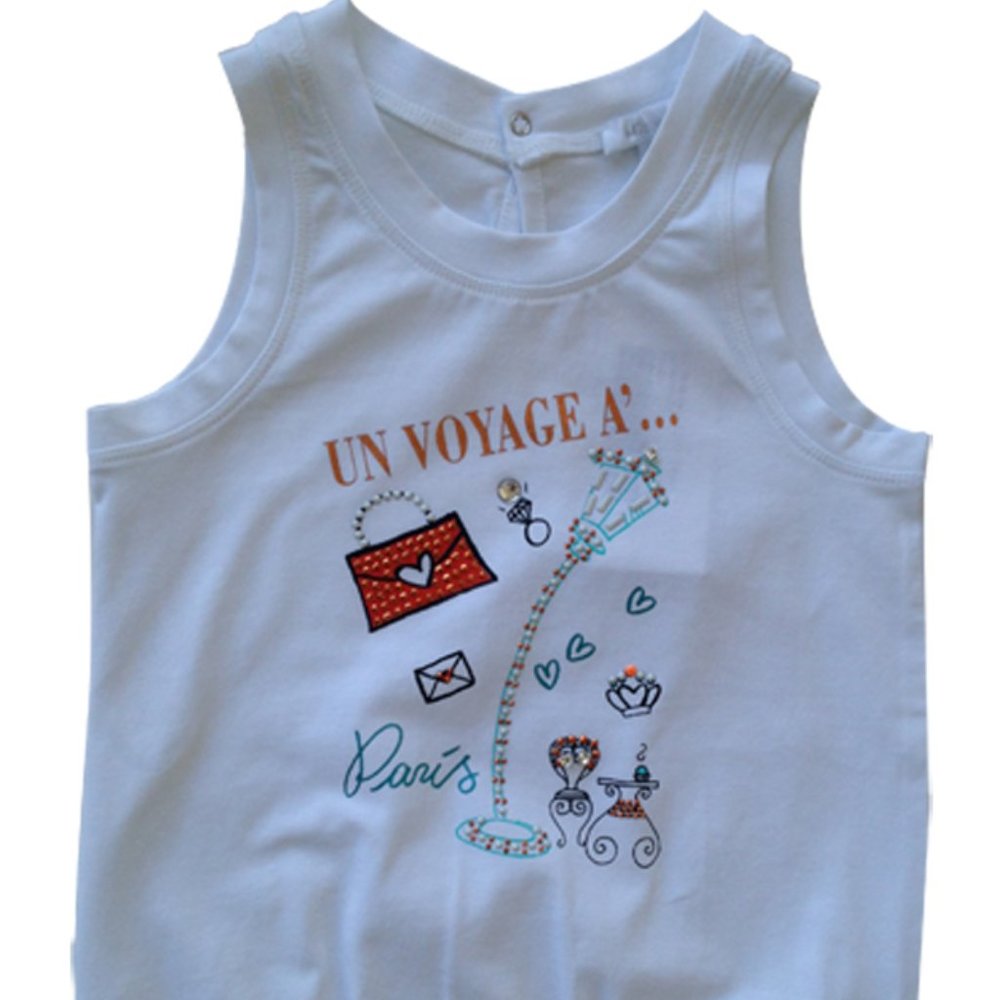 Microbe By Miss Grant Little Girl Bon Voyage Tee S